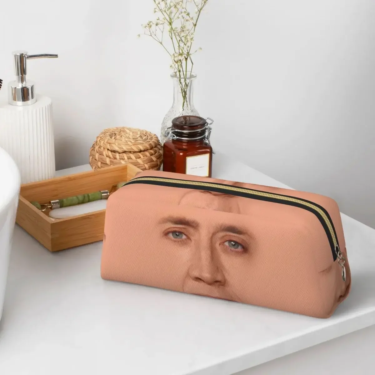 Nicolas Cage - Face Pencil Case for Boys Girls Gifts Big Capacity Pen Box Pencil Bag Pencil Pouch