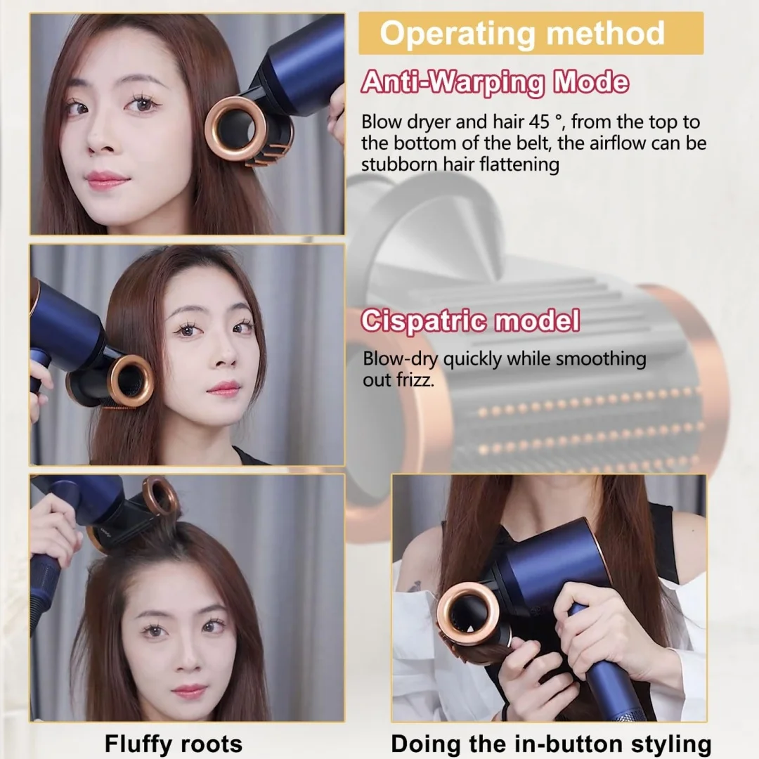 Anti-Flying Nozzle For Dyson Supersonic Hair Dryer HD15/08 Accessories New Flyaway Dryer Attachment Nozzles 200℃ without Melting