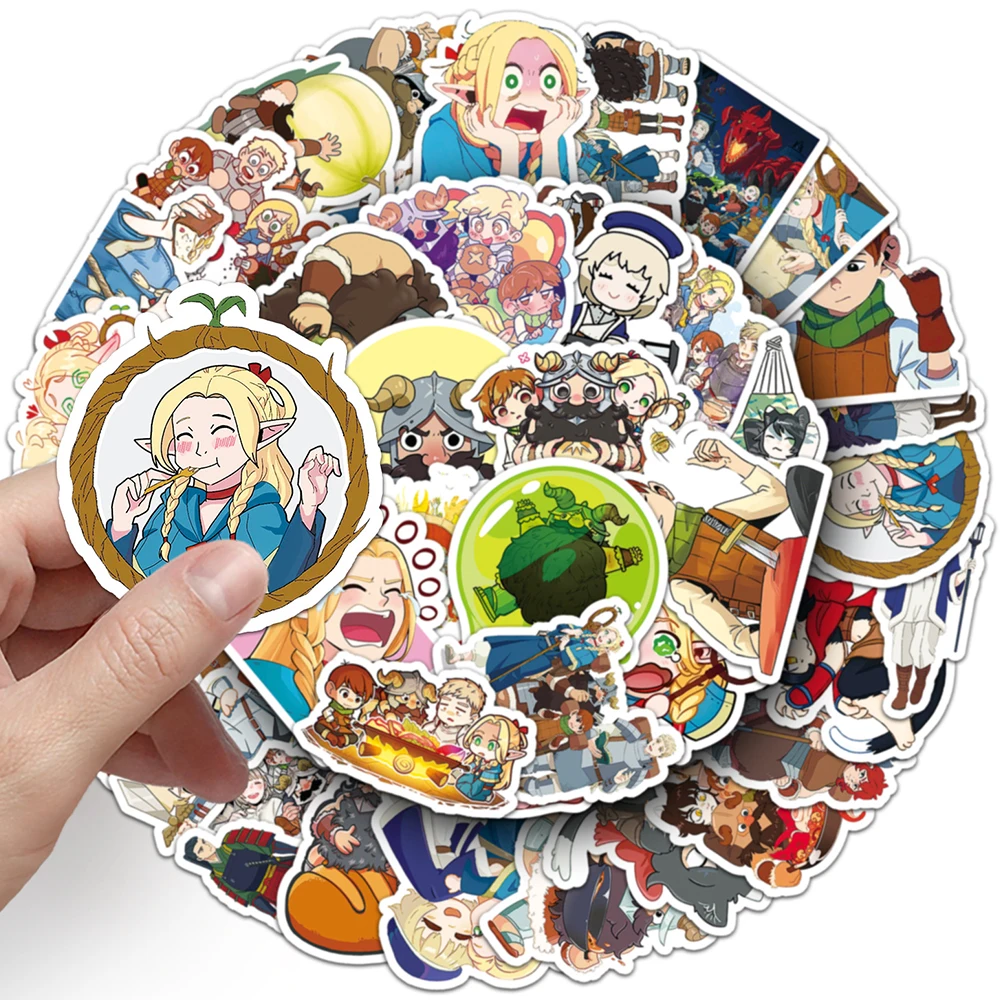 10/30/50pcs Laios Delicious In Dungeon Anime Stickers Marsilla‌ Cartoon Sticker Scrapbooking Laptop Luggage Dungeon Meshi Decal