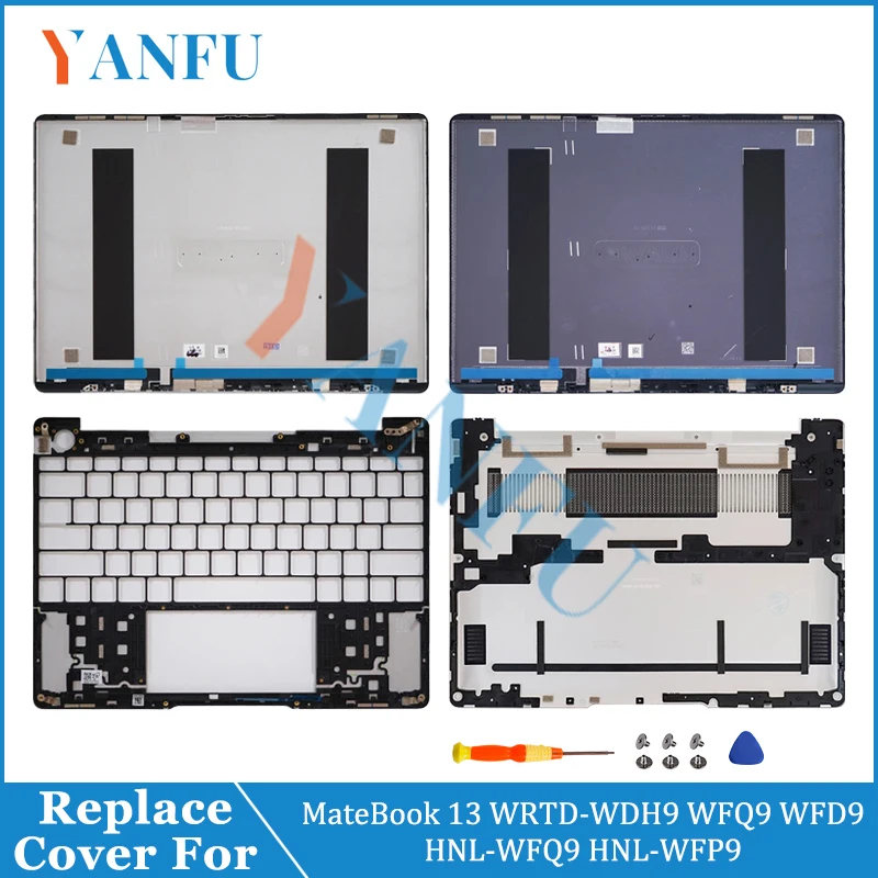 

New case For Matebook 13 HNL-WFQ9 HNL-WFP9 WRTD-WFH9/WDH9 2020 Replace LCD Back Cover Palmrest Bottom Case