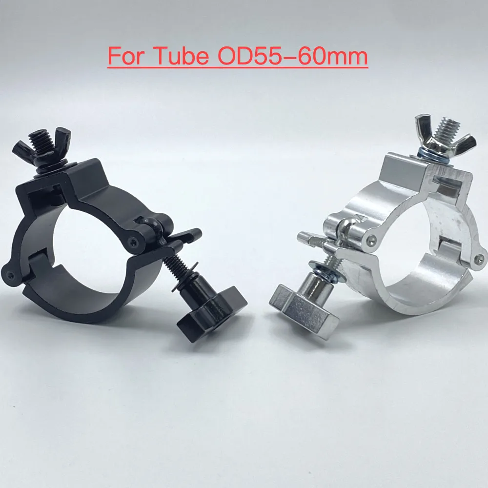55-60mm Aluminum Clamp With T-nut Quick Lock Release Mounting Clamp Half Coupler For Truss Lighting Setups Stage Wedding Studios