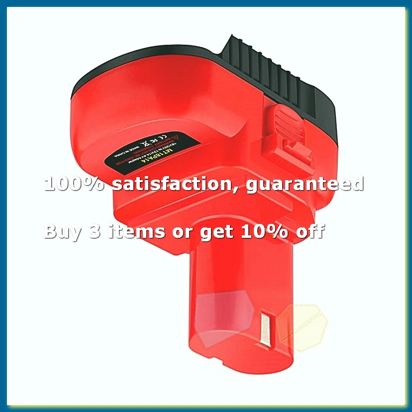 MT18PA14 Battery Adapter for 18V Li-Ion Battery Convert to 12V 14.4V Ni-Cd Cordless Tools