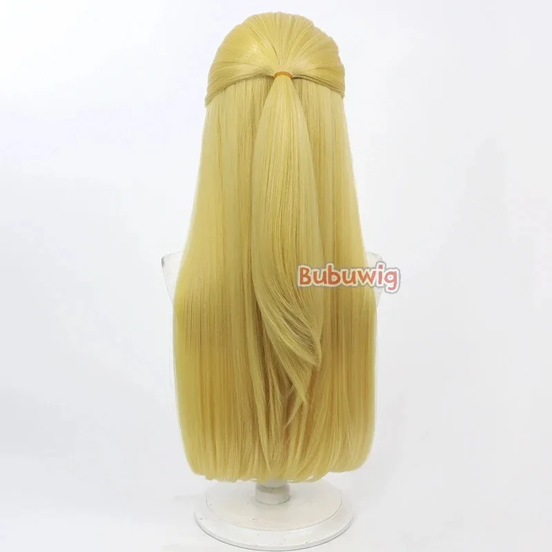 CyBubuwig الشعر الاصطناعية الأميرة زيلدا تأثيري الباروكات الأميرة زيلدا 80 سنتيمتر المرأة طويلة مستقيم شقراء حفلة كوس شعر مستعار مقاومة للحرارة