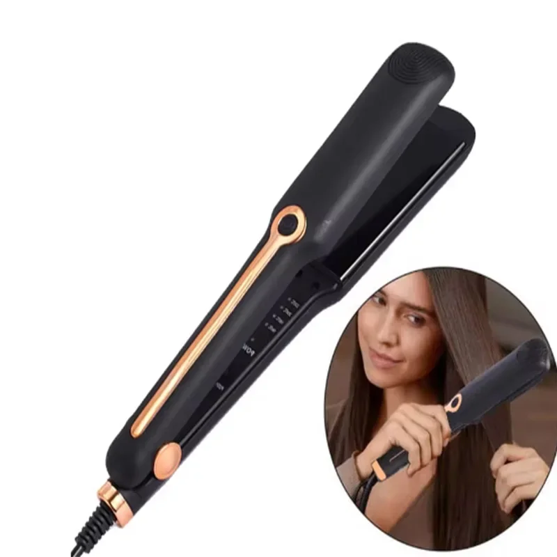 

Professional Flat Iorn Straightener And Curler ceramic High Heat flat irons home Salon hair styler tools