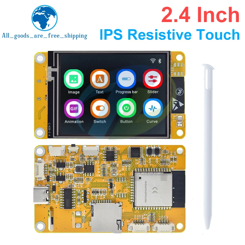 Imagem -06 - Tzt Tela Inteligente com Toque Wifi e Placa de Desenvolvimento Bluetooth 24 em Lcd Módulo Tft Wroom Esp32 Lvgl 240*320