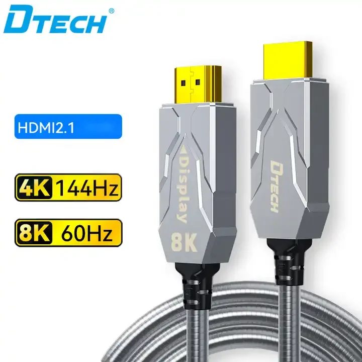 DTECH الصوت والفيديو UHD 8K 60 هرتز 4K 120 هرتز AOC HDMI 2.1 كابو كابل كابل 48 جيجابت في الثانية سميكة مدرعة الألياف البصرية كابل HDMI 30 متر
