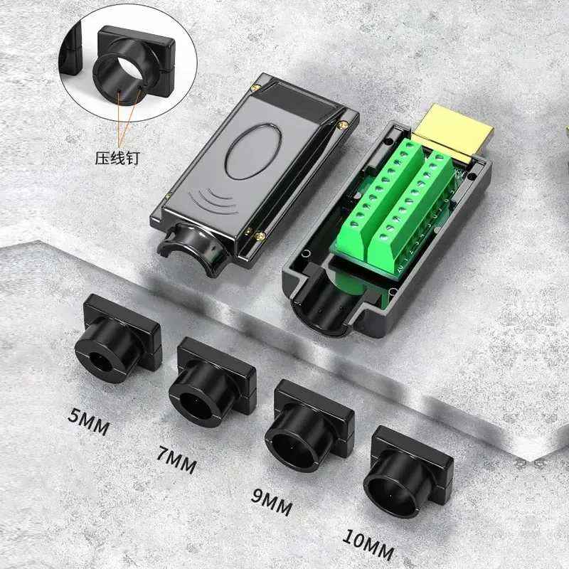 Solder-free HD Line Plug HDMI-compatible 2.0 Connector 4K 60HZ HD Line Repair DIY Male
