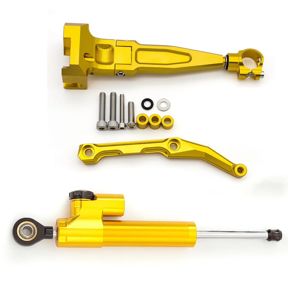 For Yamaha MT09 Tracer /FJ09 Tracer 2016-2020 CNC Motorcycle Stabilizer Damper Steering Mount Bracket Holder Support Kit Set