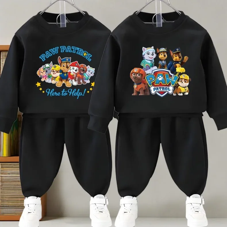 2026 Herbst Jungen Mode O-Ausschnitt Pullover+Hose 2-teiliges Set Kinder Lässiger Hoodie Jogginghosen-Set Frühling Herbst Kinder-Trainingsanzug Neu – Detail 2