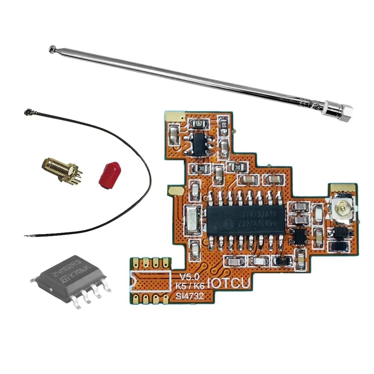 

N88R SI4732 V5.0 FPC Module+2M Chip+Antenna for Quansheng UVK5 UVK6 HF Shortwave Full Band/Single Sideband Reception