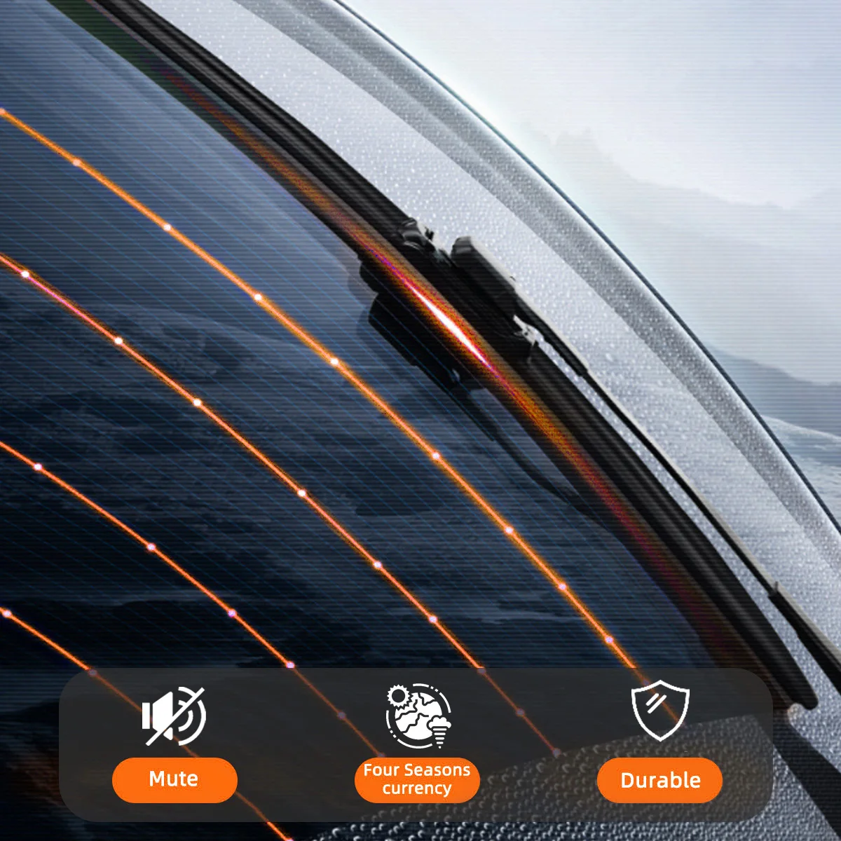 YONGRUN 2 قطعة مساحات الزجاج الأمامي مناسبة لشركة هيونداي I30 2007-2023 ملحقات نافذة الزجاج الأمامي 2010 2013 2015 2016 2017 #6