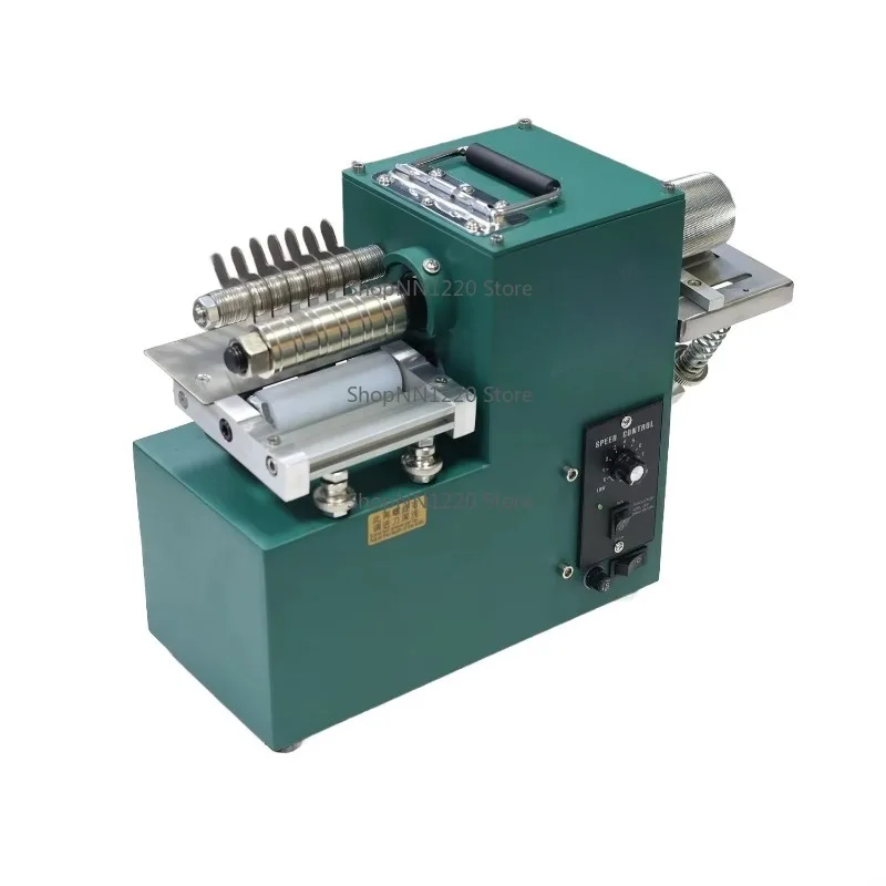 

Leather Splitter Machine with Safety Guard for Custom Width Strips in Bag and Shoe Making