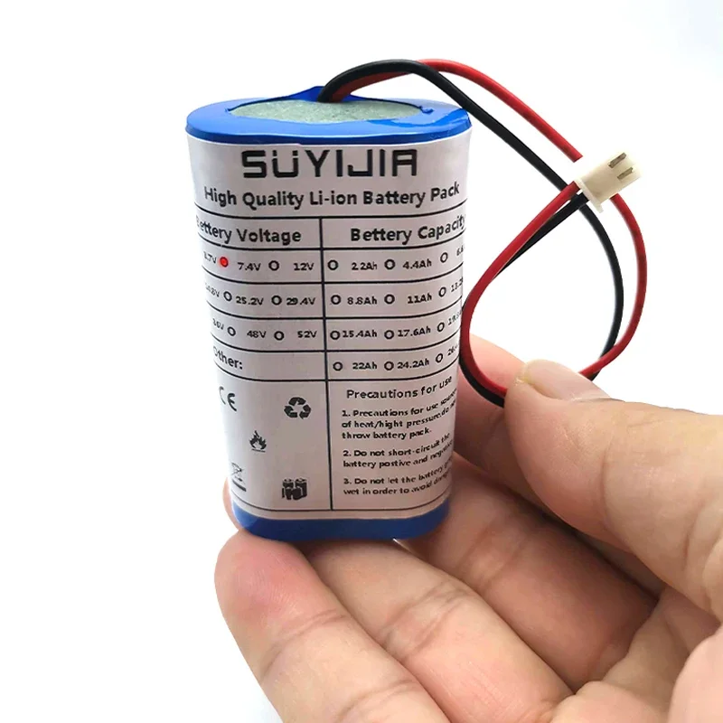 18650 2S1P battery 7.4V 3500mAh for power tools remote control toys massager air purifier built-in BMS lithium-ion battery