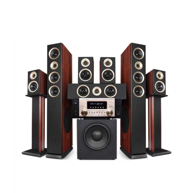 

YYHC-Hot selling 7.1 home theater system Surrounded Sound wooden powerful 7.1 Home Theatre System