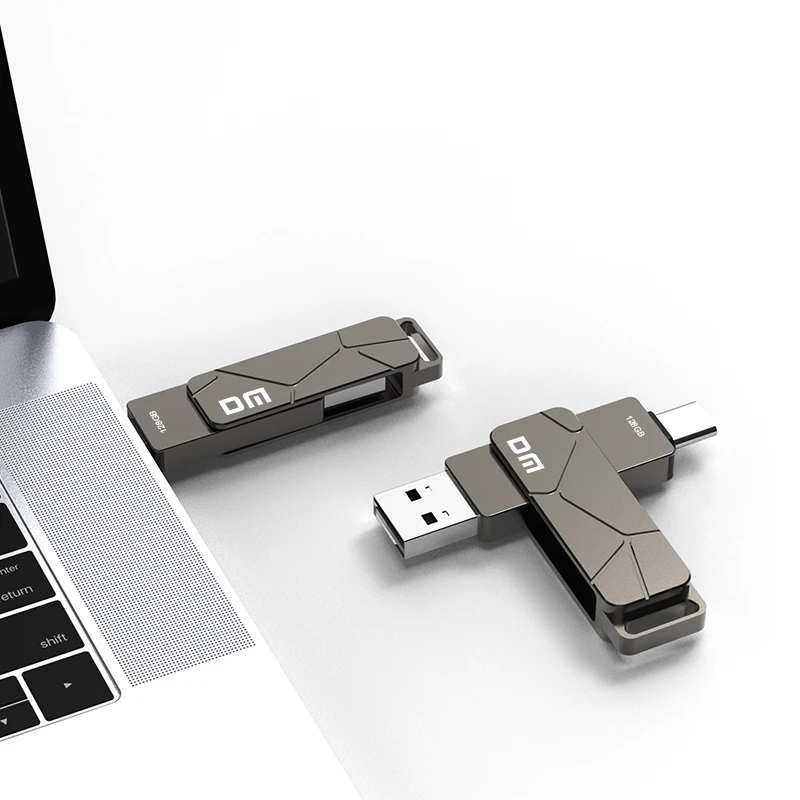 DM-Clé usb 3.2 de type c, support à mémoire de 64 gb 128 gb 256 gb, lecteur flash avec port pour touristes, pour smartphone et ordinateur