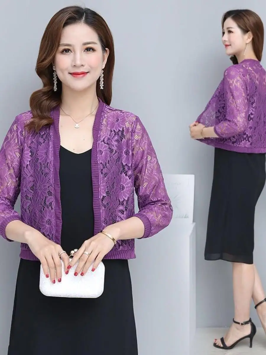 cardiga-feminino-vazado-de-renda-fina-para-o-verao-estilo-xale-tamanho-grande-camisa-para-ar-condicionado-com-bolso-e-lenco