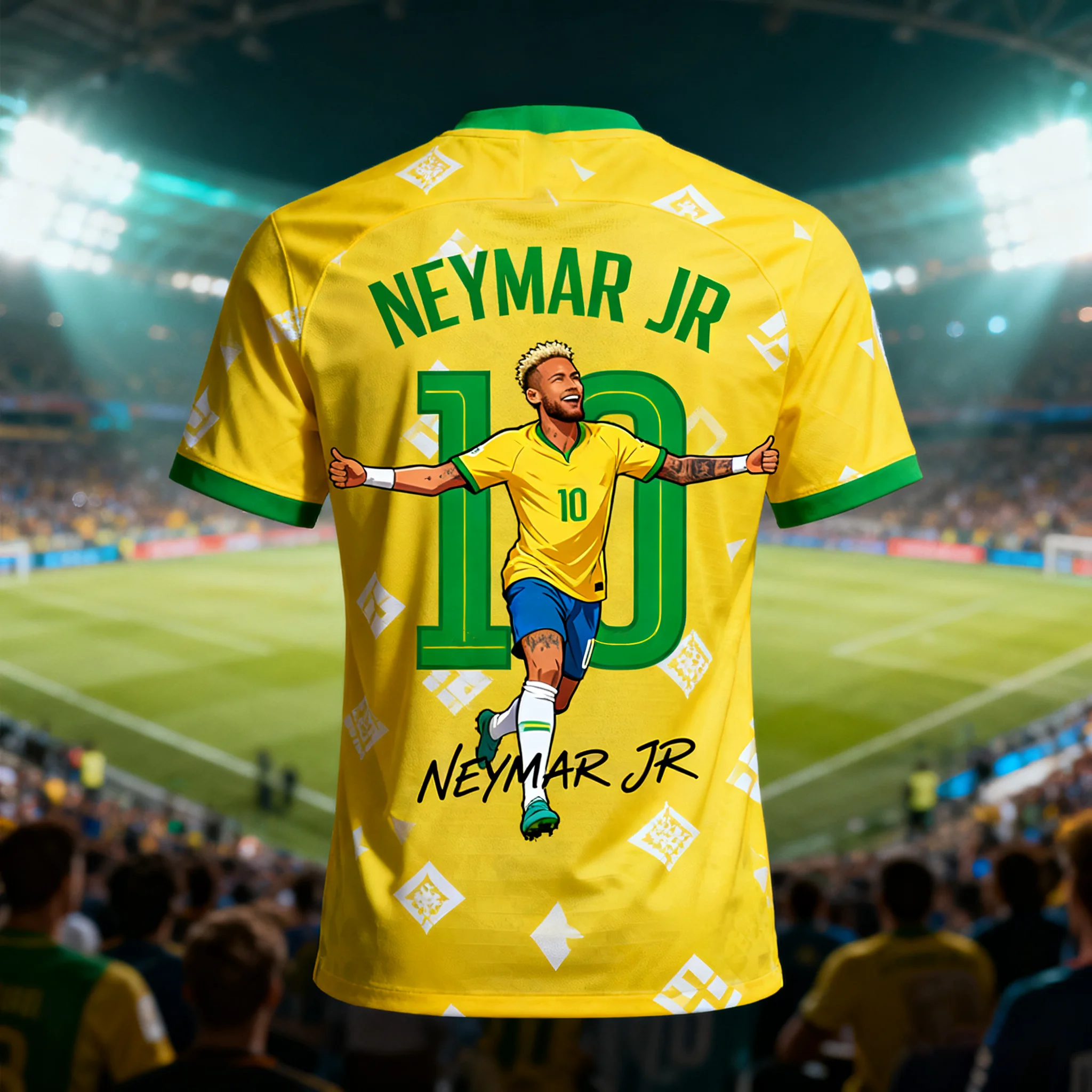 رائجة البيع نيمار التذكارية لكرة القدم تي شيرت الرجال النساء الاطفال طبعة خاصة التدريب في الهواء الطلق تنفس سريعة الجافة ملابس رياضية