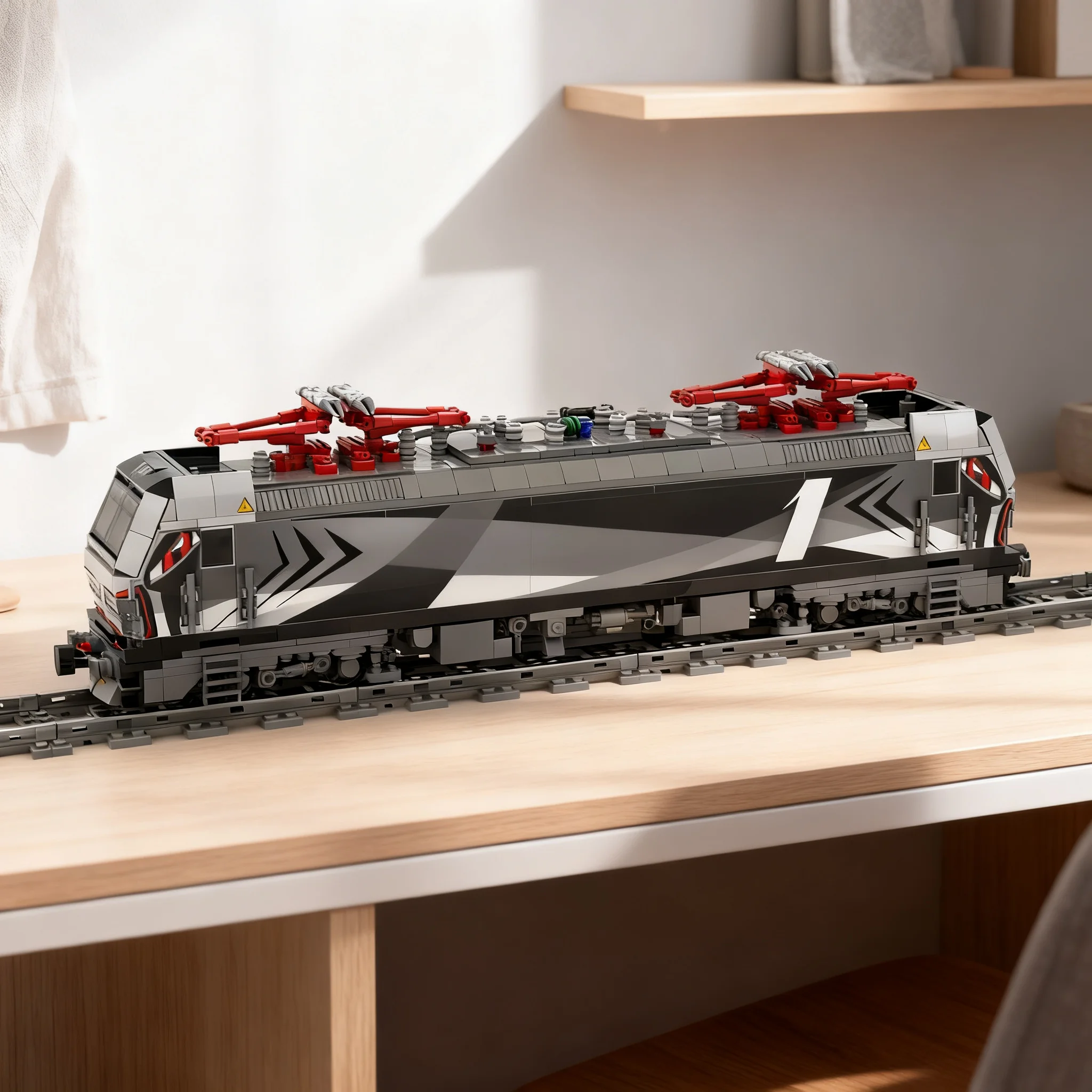 1298pcs MOC Electric Locomotive BR193 Vectron Rail Force Train Model Building Blocks Architecture Toy Christmas Gifts Idea Kids