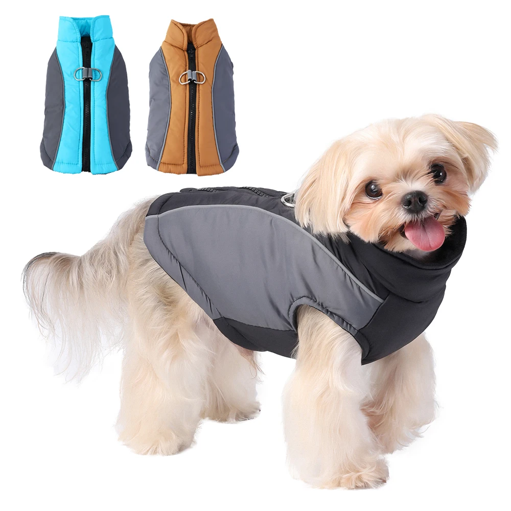 Winterjacke für kleine Hunde, reflektierend, wasserdicht, Haustierkleidung, gemütlich, warm, Welpenkostüm, Chihuahua, französische Bulldogge, Weste, Overalls