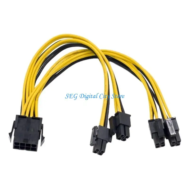 

U75B GPU Graphics Card Power Cord for K80 A100 P40 8Pins to PCIE 2x6Pin 2x8pin