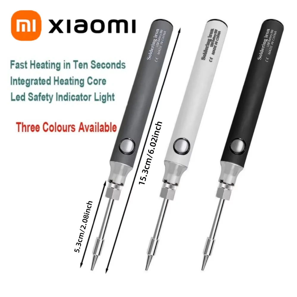 Xiaomi Wireless Charging Electric Soldering Iron Solder Iron Mini Portable Soldering Iron Tip Rework Accessories Tool Parts NEW