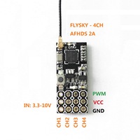 FUFU 2X FS2A 4CH AFHDS 2A Mini Compatible Receiver PWM Output For Flysky I6 I6X I6S Transmitter