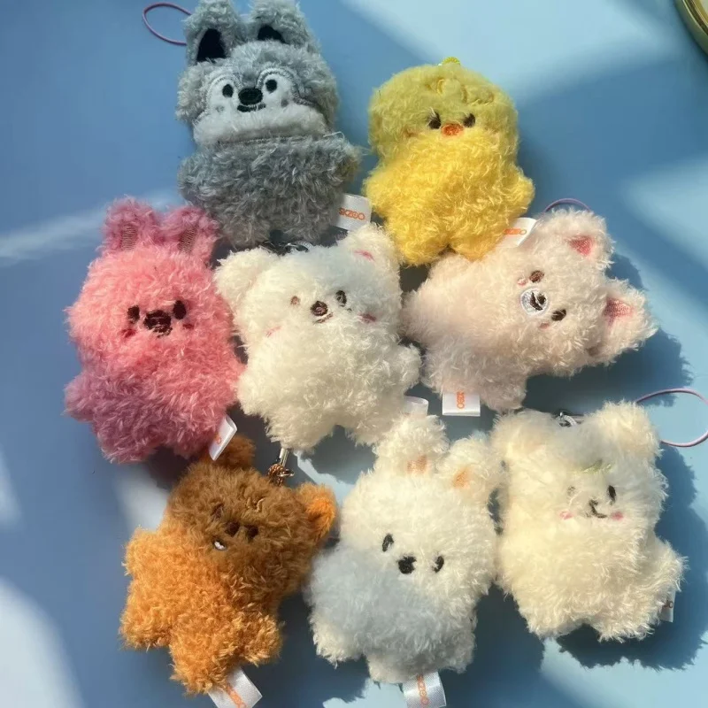 Nieuwe SKZOO Mini Sleutelhanger Pluche Hanger Fang Kan Li Longfu Verdwaalde Kinderen Kawaii Knuffeldier Speelgoed Pop Tas Hanger Vakantie Cadeau