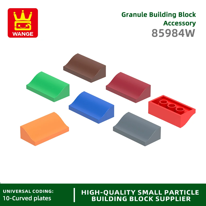 Wange 85984W 100g/54PCS Bevel Bricks Slope Block Moc Compatible with  Brick DIY Children's Toy Assembly Parts