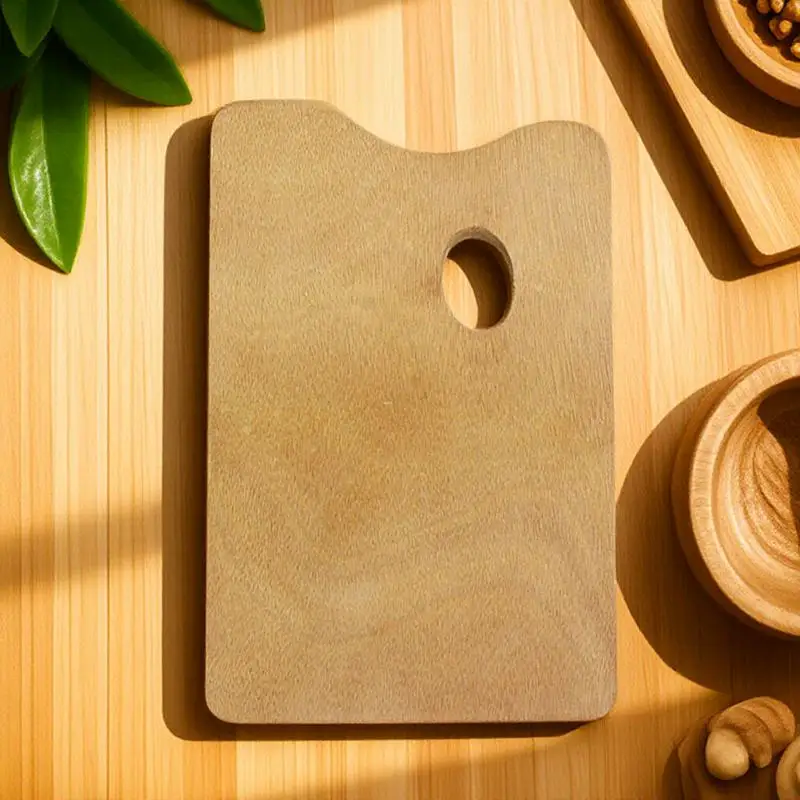 

Vintage Wooden Oil Painting Palette 25X30Cm Smooth Durable Art Supplies For Acrylic Painters Wood Palette Painting Tools