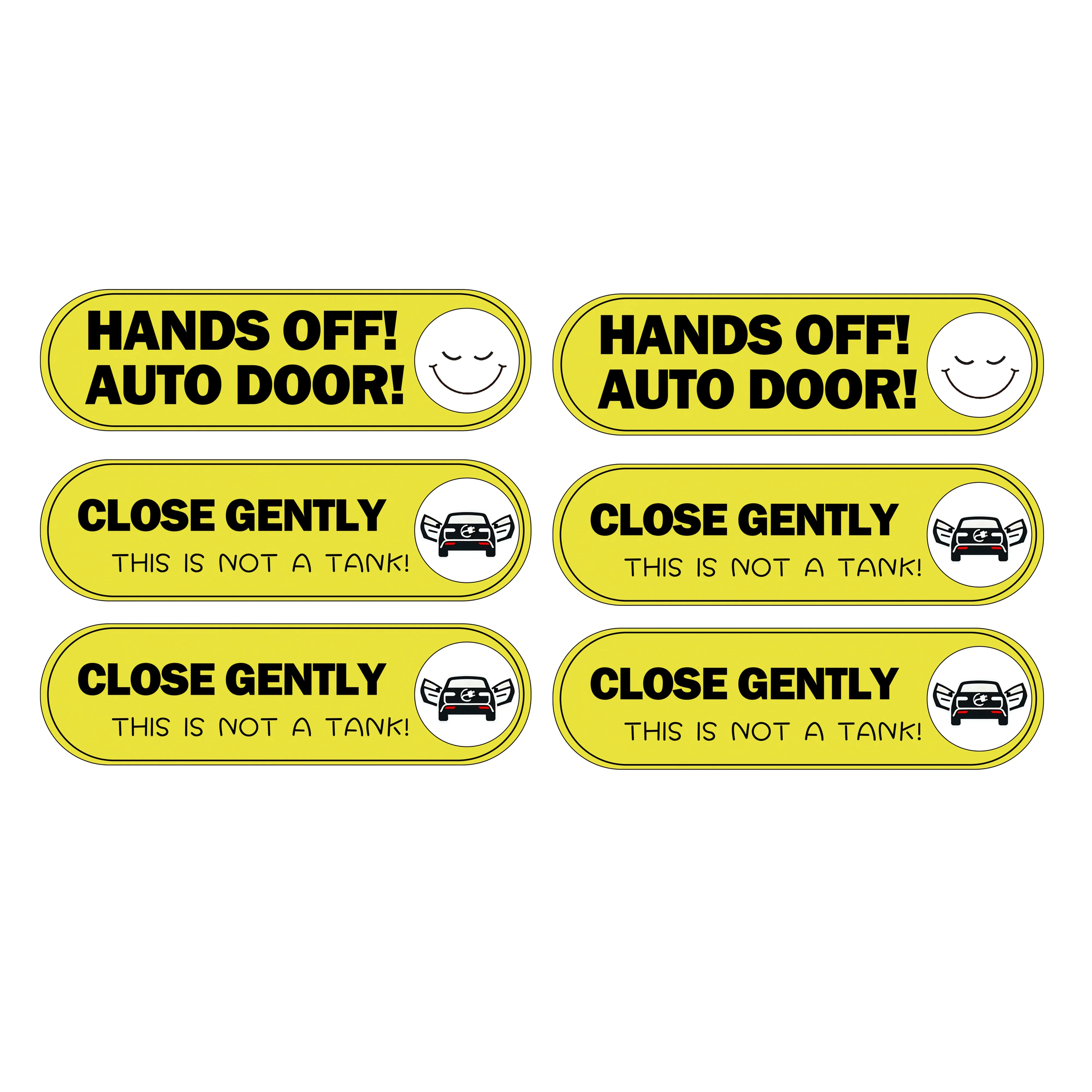 Yellow Laptop Accessories - 1 set di adesivi divertenti per