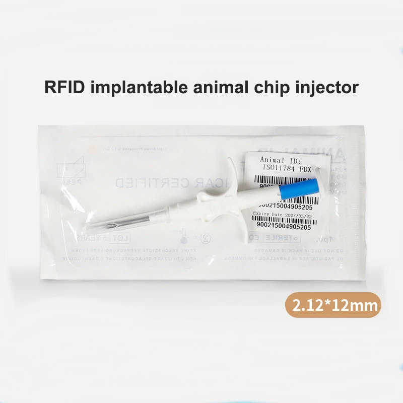1 ชุด ID Implant สัตว์เลี้ยงชิปเข็ม Vet RFID หัวฉีด PIT แท็กสําหรับเพาะเลี้ยงสัตว์น้ํา Arowana ปลาฟาร์มสุนัข Microchip สัตว์เข็มฉีดยา