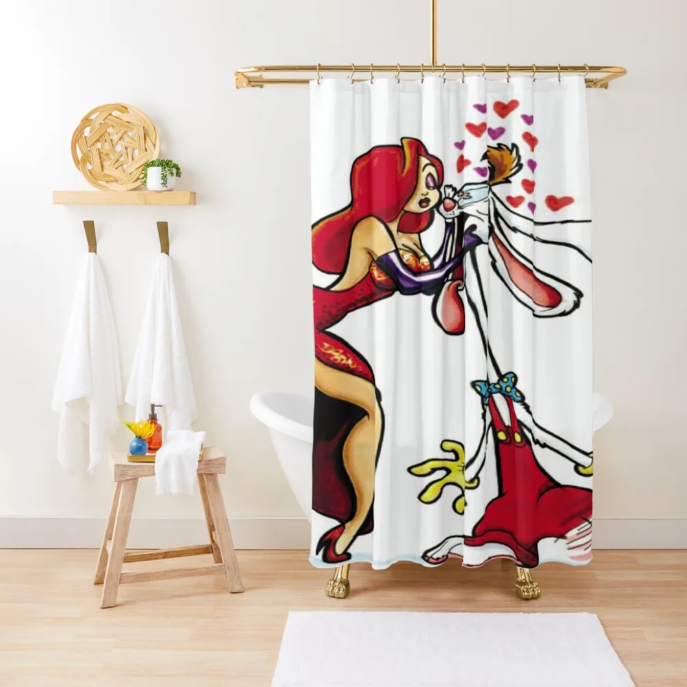 

Roger Rabbit Shower Curtain Bathroom Decor Anime Bathroom Toilet Accessories Bathroom Curtain