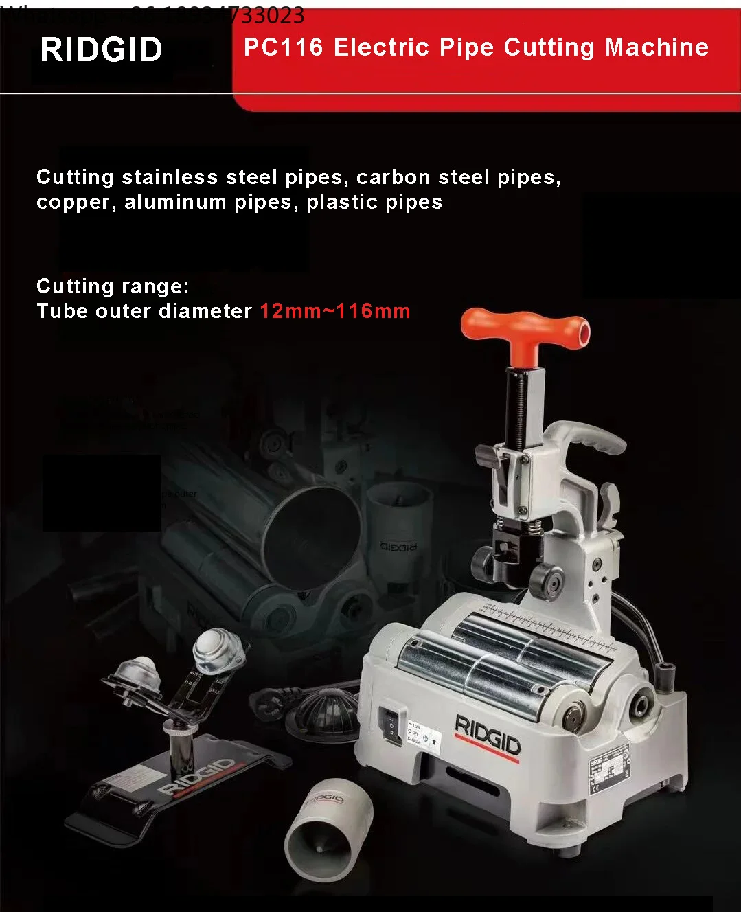 New Developed Hydraulic Tube Cutter with Fast Pipe Cutting on Site