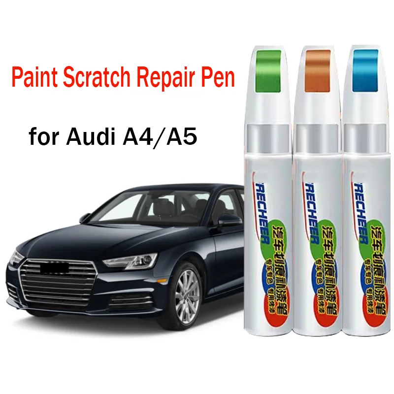 Stylo de réparation de rayures de peinture de voiture, stylo de peinture de retouche pour Audi A4 A5, dissolvant de rayures de peinture, accessoires d'entretien de peinture de voiture