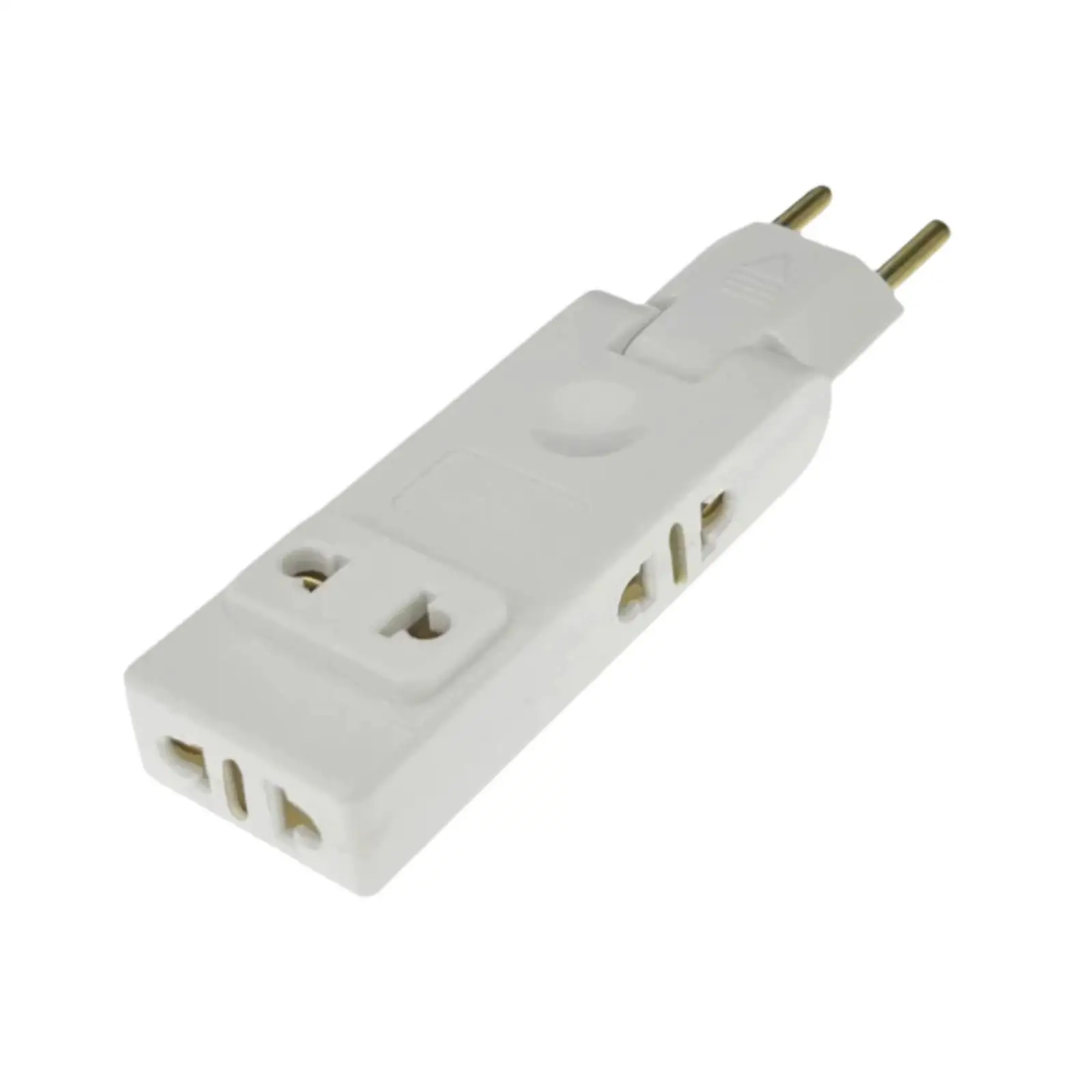 EU to US Plug Adapter with Ports 180 Degree Rotatable Connection Equipment Portable Power Adapter Accessory for Home Workshop