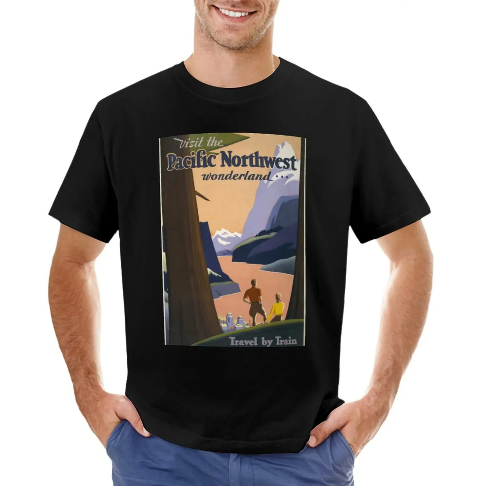 Pacific Northwest Vintage T-Shirt Aesthetic clothing plain shirts graphic tees mens tall t shirts