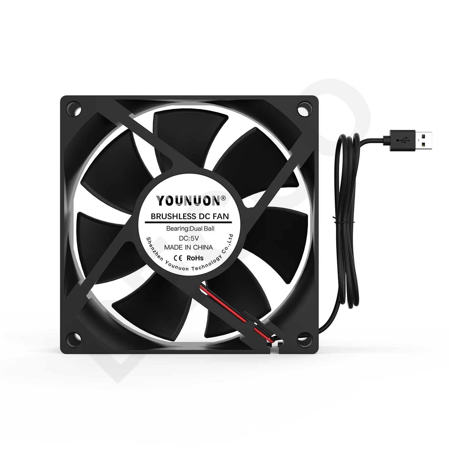 2PCS YOUNUON 92X92X25MM DC Brushless Cooling Fan 90mm 5V/12V/24V Cooling Cooler Fan 5V USB FAN PC Laptop Computer Case Fan