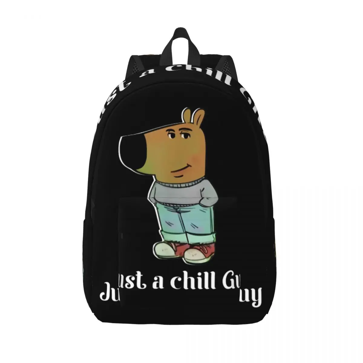 chill-cara-cao-engracado-meme-mochila-das-mulheres-dos-homens-adolescente-escola-secundaria-caminhadas-viagem-daypack-bonito-cao-humano-portatil-bolsa-de-ombro-esportes