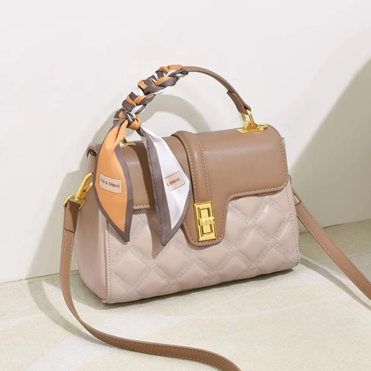 Mother's Day Gift Large Capacity Commuter Women's Bag Crossbody Single Shoulder Handbag Elegant PU Leather Daily Use