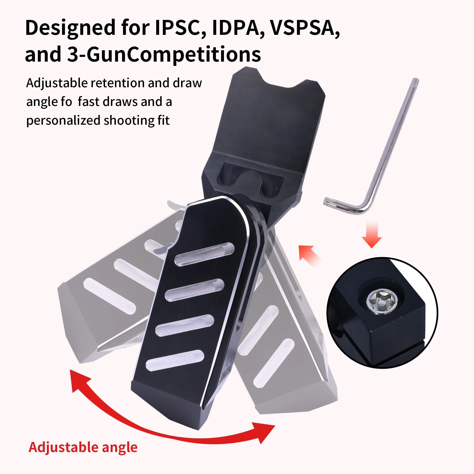 IPSC/USPSA Shooting Competition Holster NEW CZ/SV/STI/CZ Shadow 2 Series for SV STI GL CZ Shadow 2 1911 Smith & Wesson