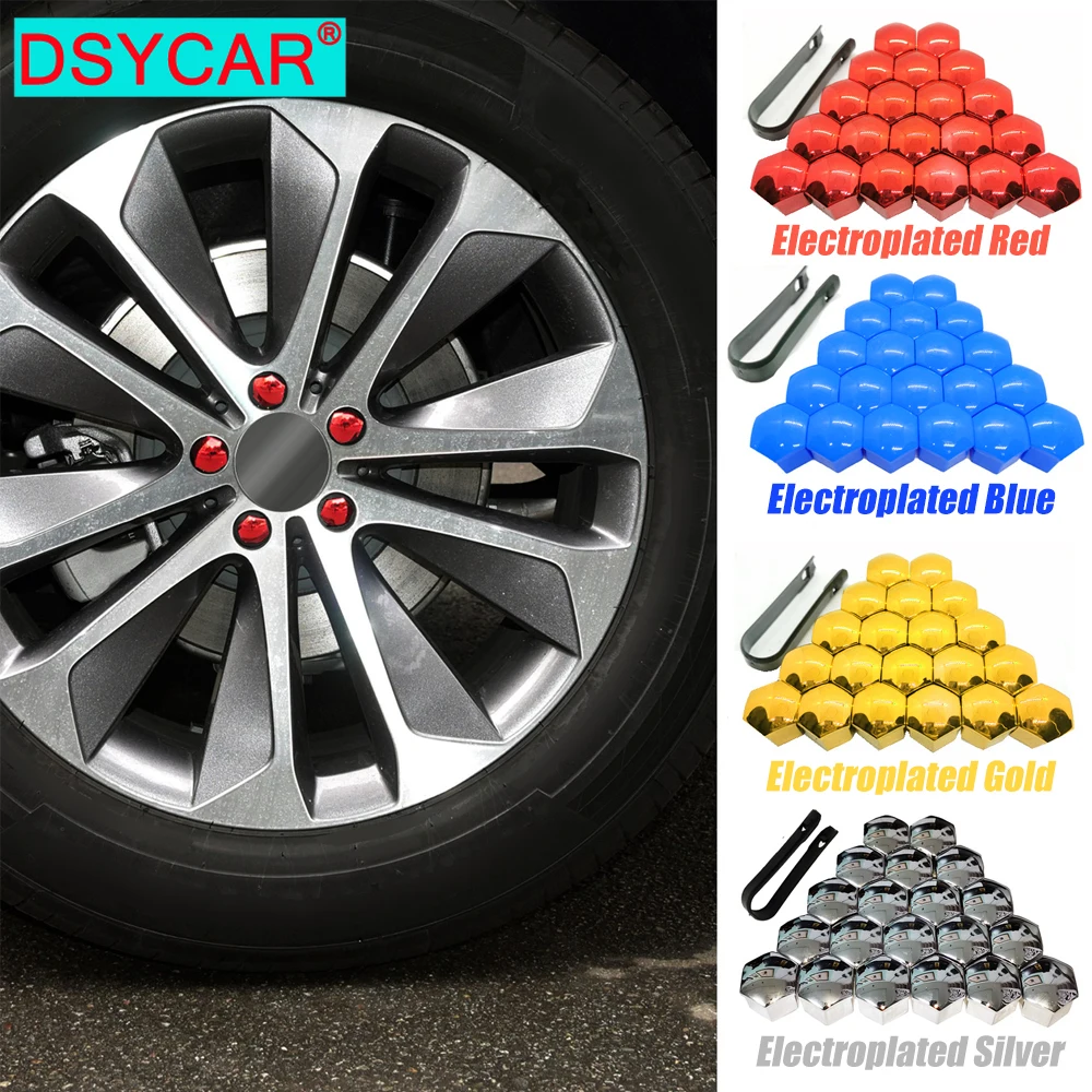 

20Pcs/Set 17mm Car Wheel Nut Caps Protection Covers Caps Anti-Rust Auto Hub Screw Cover Car Tyre Nut Bolt Exterior Decoration