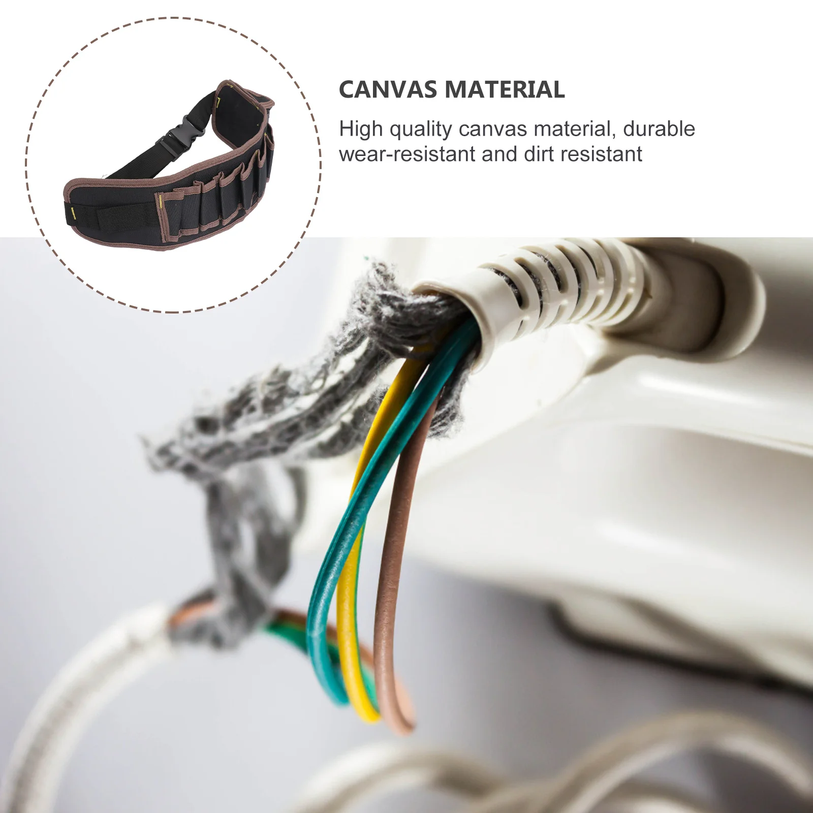 

Electrician Tools Bag 600d Oxford Fabric Durable Waterproof Multi Pocket Waist Strap Adjustable Tool Organizer for Work