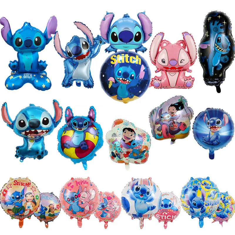 Lilo & Stitch Balloon Children's Happy Birthday Party Decoration Cartoon Disney Balloons Baby Shower Supplies Kids Gifts