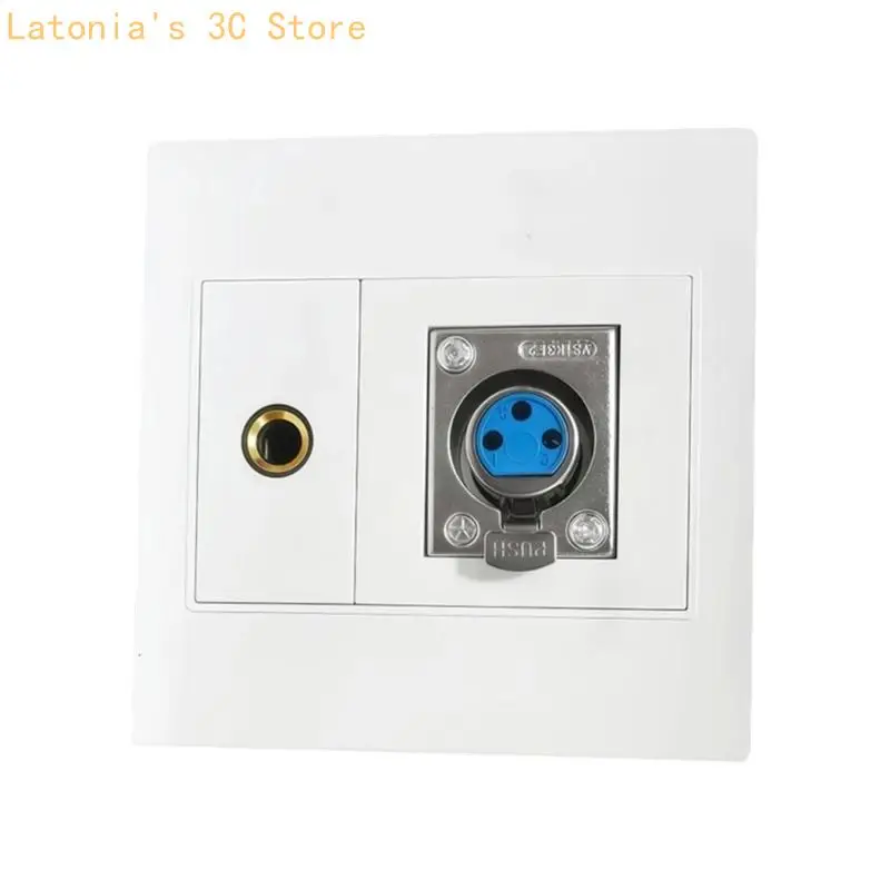 XLR/Speakon 6,35 mm Wandplatten-Buchsenleiste XLR/Speakon und 6,35 mm Buchse X3UB – Detail 7