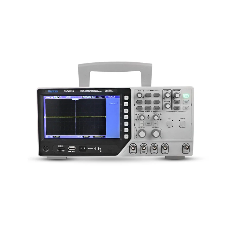 Hantek DSO4072S Digital Multimeter Oscilloscope USB 2 CH 70MHz LCD Display Arbitrary/Function Waveform Generator Osciloscopio