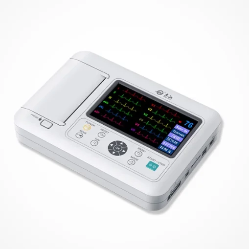 

Cheap Price Advanced Large Color LCD Touch Screen Rechargeable 3 Channel Portable Electrocardiograph ECG Machine