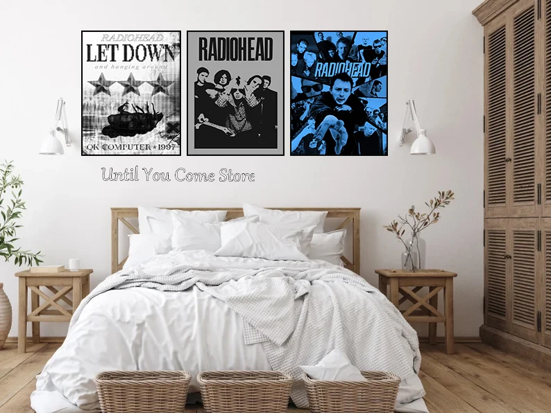 Radiohead Band Series Vintage Posters Printing Canvas Painting Living Room and Bedroom Wall Art Home Modern Decor Frameless