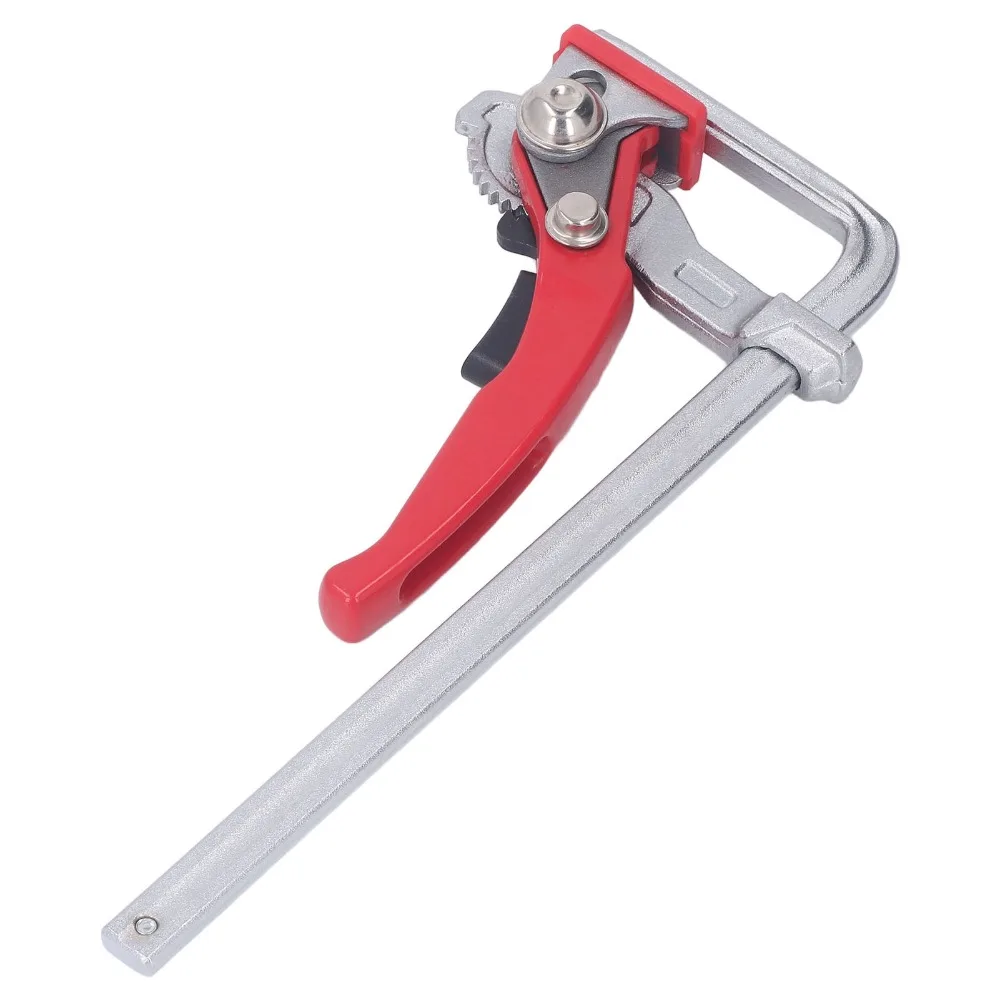 2pcs Carbon steel Ratcheting Table Clamp 530 Lbs Clamping Force Quick Ratchet Mechanism Quick Release Clamp Bar Clamp