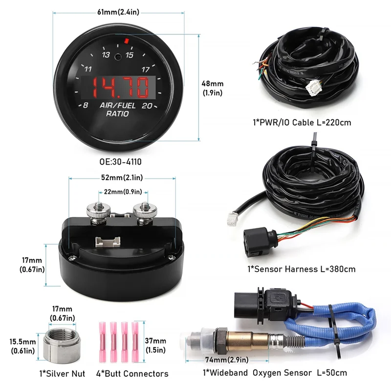 

Trending O2 Air Fuel Ratio Gauge 30-0300 X-Series AFR Gauge 0258017025 Oxygen Sensor For Car