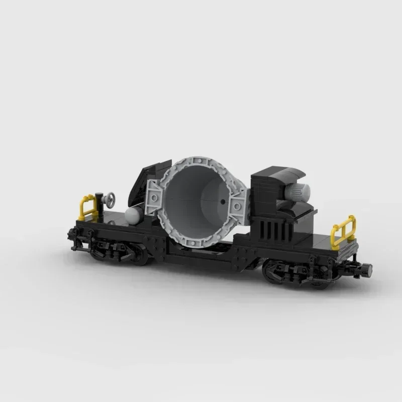 Modèle de train de voiture de ville pour enfants, briques de construction MOC, piste de laitier, technologie modulaire lomatéritive, assemblage de vacances, jouets imbibés, cadeaux